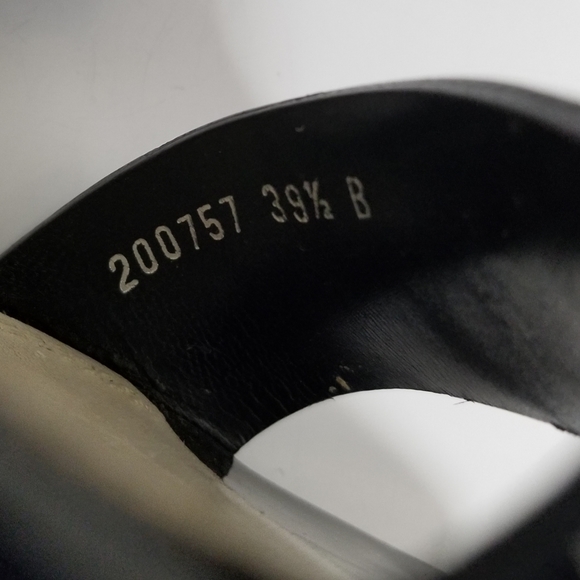 Ralph Lauren Collection Purple Label Kairo Black & Blue Leather Heels 39½ - Picture 6 of 14